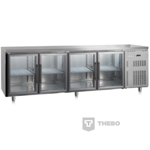 De koeltoonbank van Gastro-Inox 222.027 met een afemting van 2500(b)x600(d)x850(h)mm