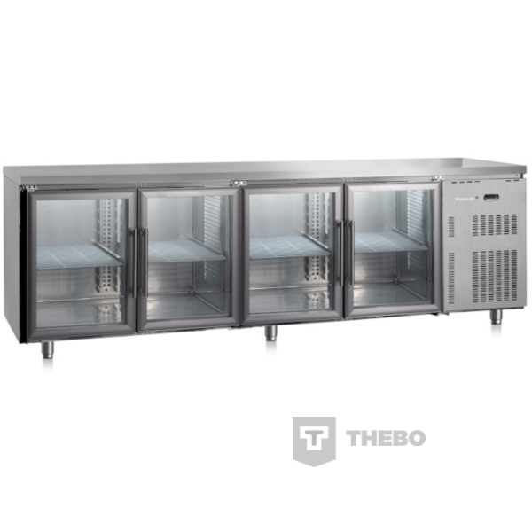 De koeltoonbank van Gastro-Inox 222.027 met een afemting van 2500(b)x600(d)x850(h)mm