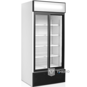 Glasdeur koelkast 2-deurs witte binnen als buitenzijde