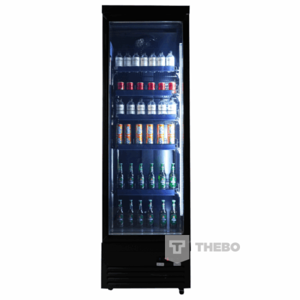 7526.0100 Combisteel zwarte displayfrigo glazen deur