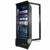7526.0100 Combisteel zwarte frigo glazen deur