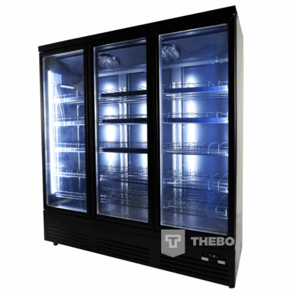7526.0110 Combisteel driedeurs glasdeurfrigo