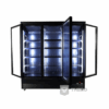 7526.0110 Combisteel zwarte frigo met drie glazen deuren