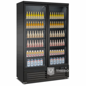 7526.0105 Combisteel tweedeurs frigo met glazen deuren