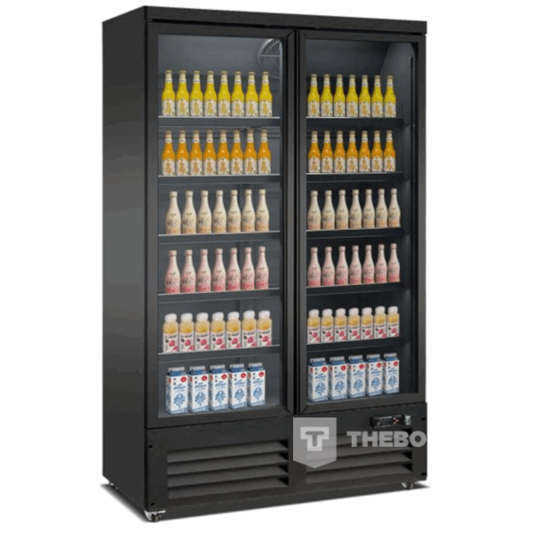 7526.0105 Combisteel tweedeurs frigo met glazen deuren