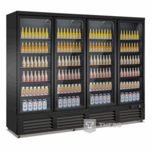Combisteel 7526.0115 vierdeurs glasdeurfrigo