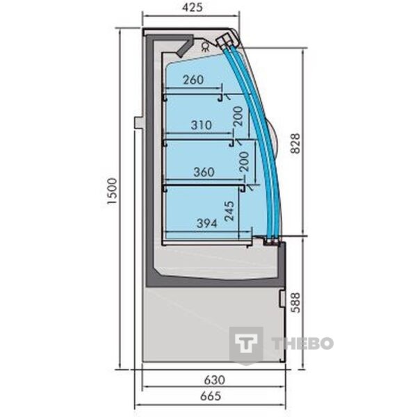 Koelvitrine Combisteel 7350.0020 - 1