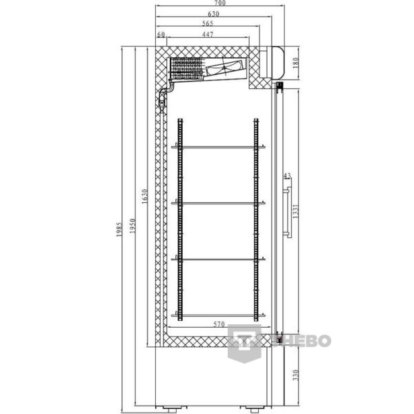 Vrieskast Combisteel 7450.0157 - 1
