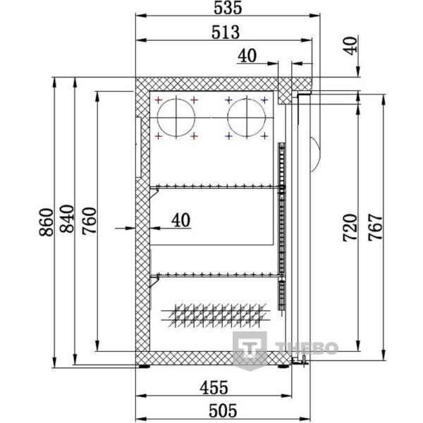 Backbar koelkast Combisteel 7450.0320 - 1