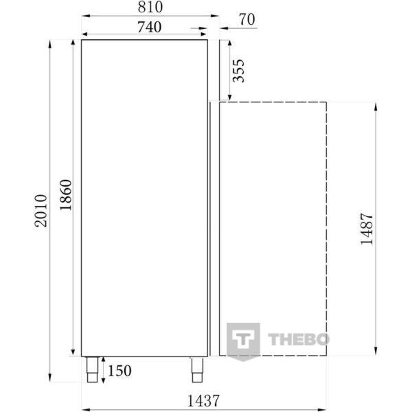 Vrieskast Combisteel 7450.0415 - 3
