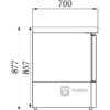 Saladette Combisteel 7450.0725 - 7