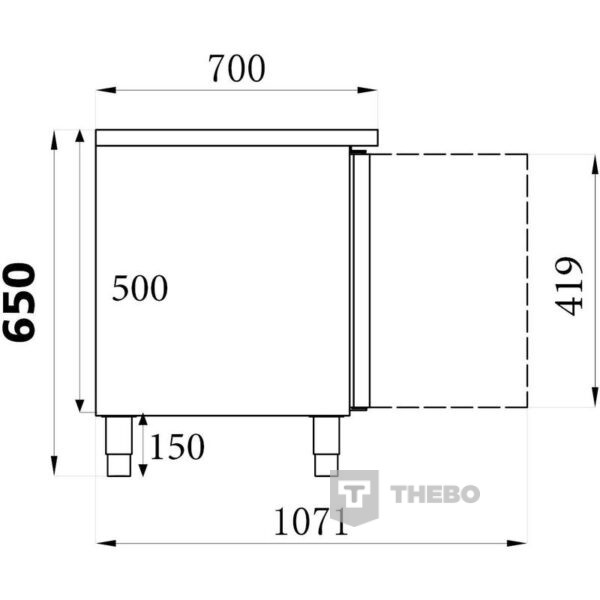 Koelwerkbank Combisteel 7450.0765 - 1