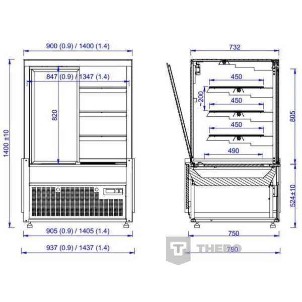 Koelvitrine Combisteel 7486.0090 - 1