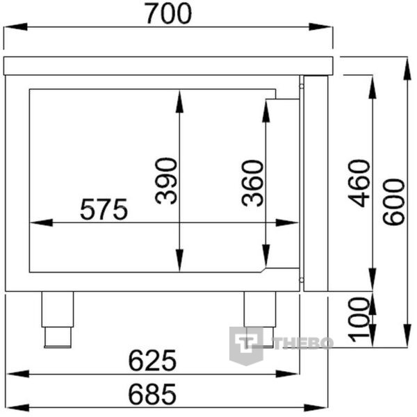 Koelwerkbank Combisteel 7489.5080 - 1