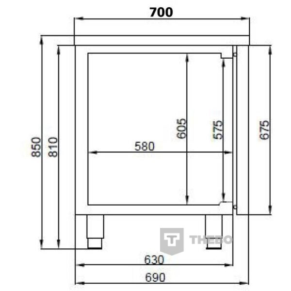 Koelwerkbank Combisteel 7489.5090 - 2