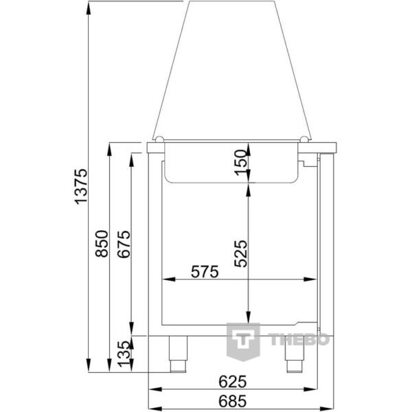 Saladette Combisteel 7489.5155 - 2