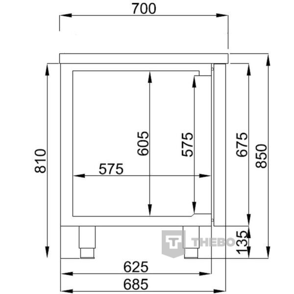 Koelwerkbank Combisteel 7489.5165 - 1