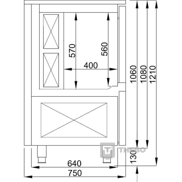 Blast chiller & blast freezer Combisteel 7489.5210 - 2