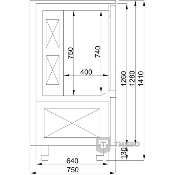 Blast chiller & blast freezer Combisteel 7489.5215 - 2