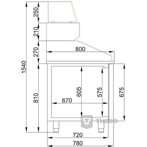 Pizzawerkbank Combisteel 7489.5235 - 1