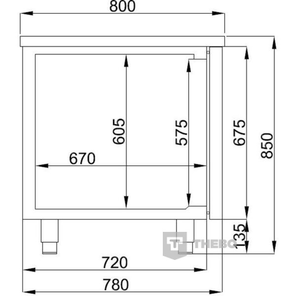 Bakkerskoelwerkbank Combisteel 7489.5255 - 1