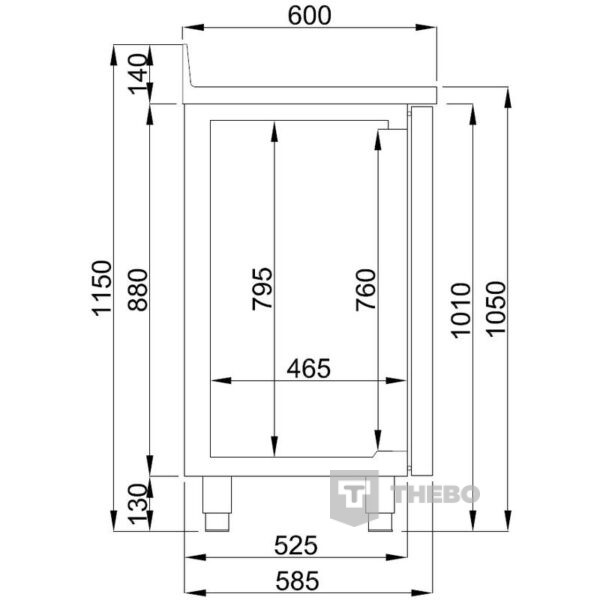 Koelwerkbank Combisteel 7489.5260 - 1