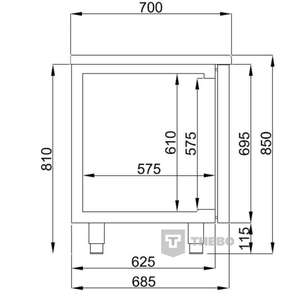 Koelwerkbank Combisteel 7489.5520 - 1