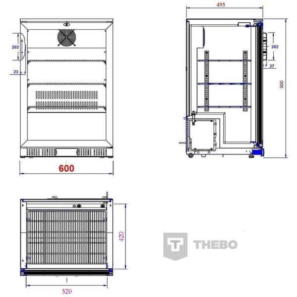 Backbar koelkast Combisteel 7527.0005 - 1