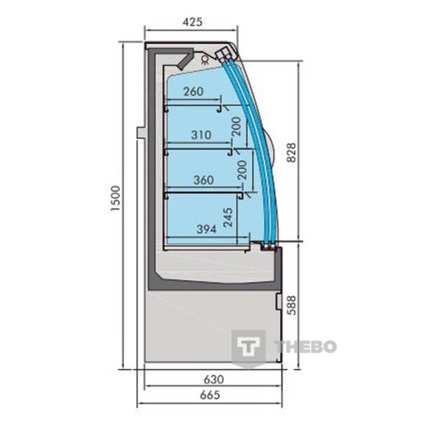 Koelvitrine Combisteel 7350.0025 - 1
