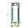 Glasdeur koelkast Combisteel 7450.0140 - 1