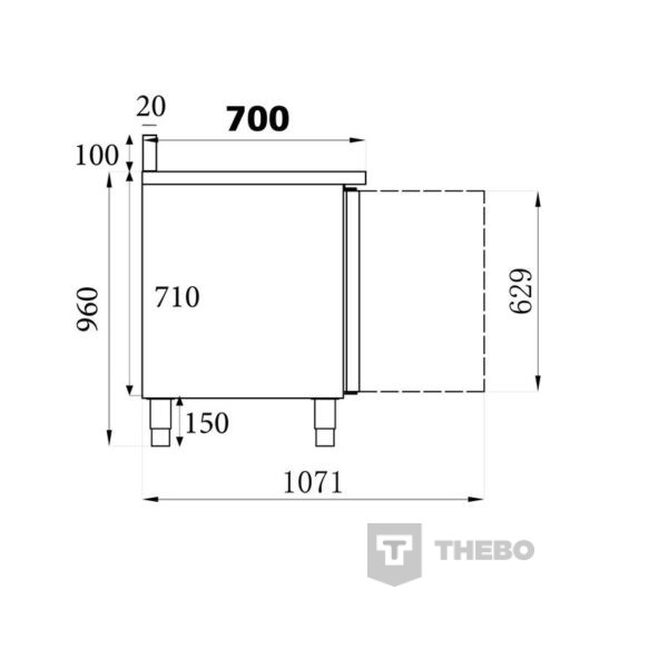 Koelwerkbank Combisteel 7450.0780 - 2