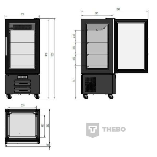 Gebaksvitrine Combisteel 7450.0840 - 1
