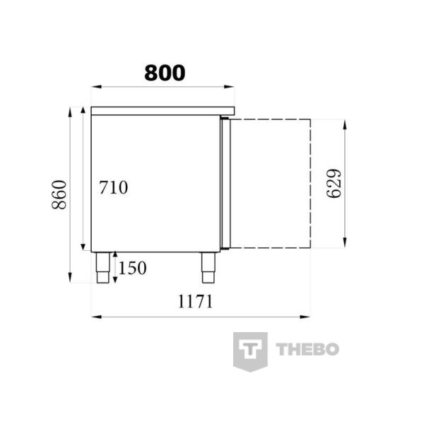 Bakkerskoelwerkbank Combisteel 7450.1215 - 1