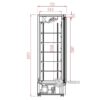 Glasdeur vrieskast Combisteel 7455.2244 - 1