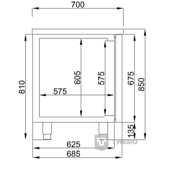 Koelwerkbank Combisteel 7489.5160 - 2