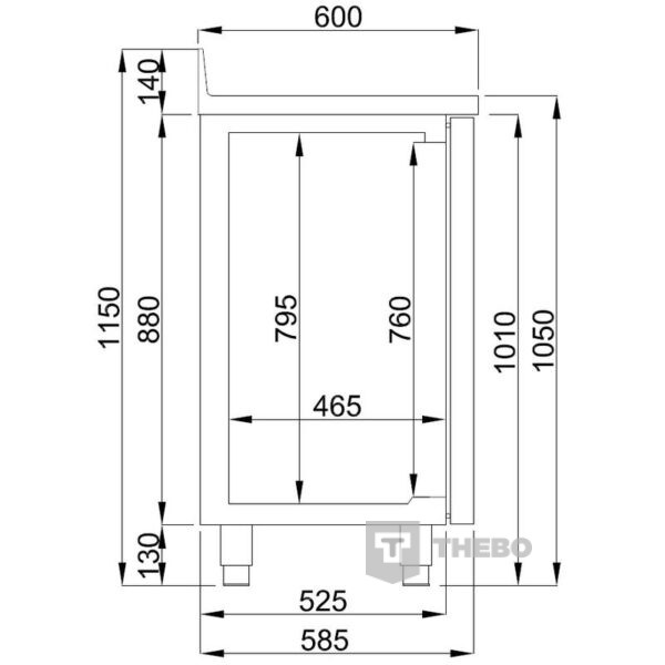 Koelwerkbank Combisteel 7489.5265 - 1