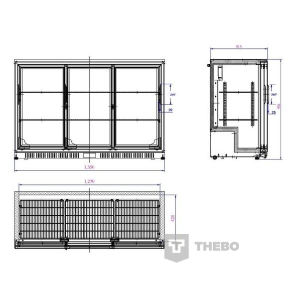 Backbar koelkast Combisteel 7527.0025 - 1
